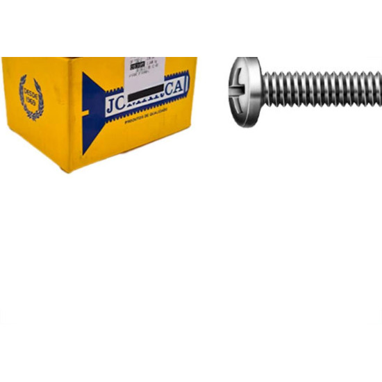 Parafuso Maquina Jmc Pan Phillips W 1/4 X 3/8 - Kit C/5 Centos