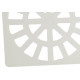 Grelha Plast.Quadr.Branca 100 Krona - Kit C/12 PC