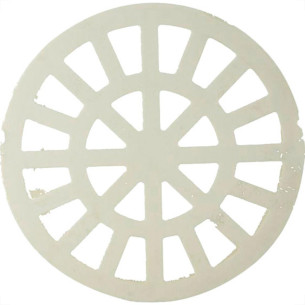 Grelha Plast.Red.Branca 100 Krona - Kit C/12 PC