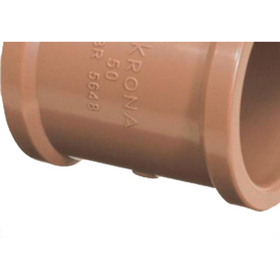 Luva.Soldavel PVC Liso Liso Krona 50Mm - Kit C/10 PC Luva.Soldavel PVC Liso Liso Krona 50Mm - Kit C/10 PC
