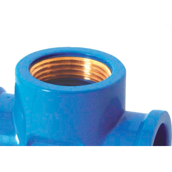 Tee Azul Krona 25Mm X 1/2 - Kit C/20 PC