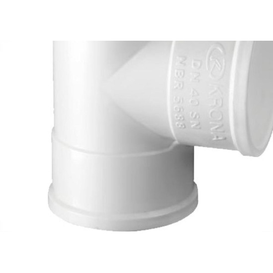 Tee De Esgoto Krona 75 X 50 - Kit C/10 PC