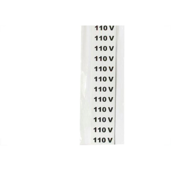 Placa Sinalizacao 1,5X 4 - 110V C/16 - Kit C/5 CA