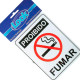 Placa Sinalizacao 15X20 Proibido Fumar - Kit C/5 CA Placa Sinalizacao 15X20 Proibido Fumar - Kit C/5 CA