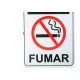 Placa Sinalizacao 15X20 Proibido Fumar - Kit C/5 CA Placa Sinalizacao 15X20 Proibido Fumar - Kit C/5 CA