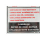 Placa Sinalizacao 15X20 San.Educativo F - Kit C/5 CA