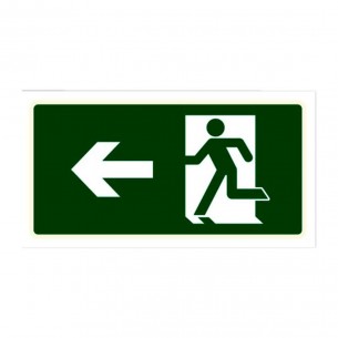 Placa Sinal.15X25 Lum.Saida A Dir - Kit C/5 CA