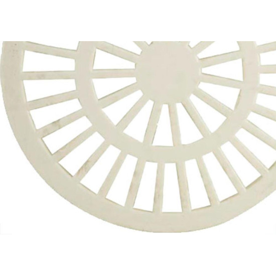 Grelha Plast.Redonda Bco 150 Luconi - Kit C/10 PC