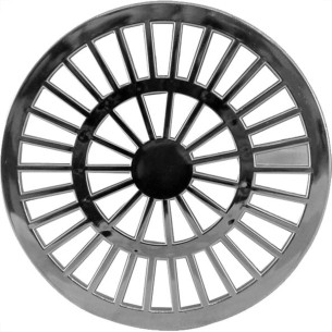 Grelha Plast.Redonda Cro 100 Luconi - Kit C/10 PC