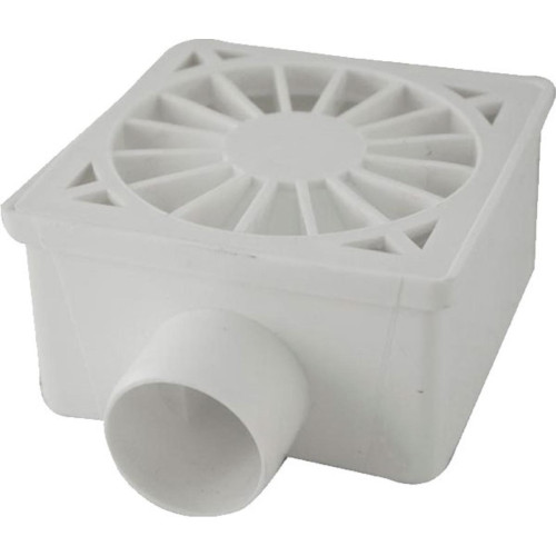 Ralo Sifonado Luconi Quadrado Bco - Kit C/6 PC