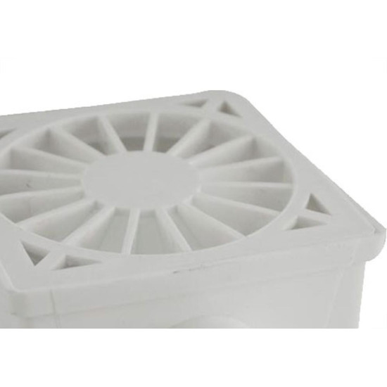 Ralo Sifonado Luconi Quadrado Bco - Kit C/6 PC