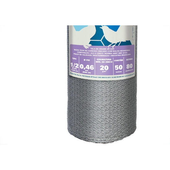 Tela Galvanizado Morlan Viveir.F26-0,80X50