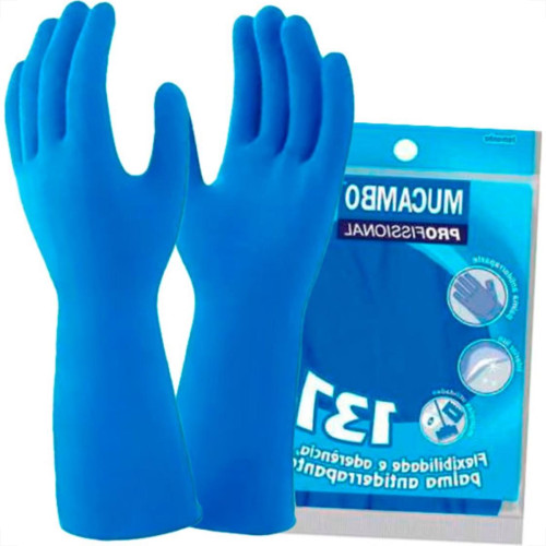 Luva Mucambo Lisa Azul .G Luva Mucambo Lisa Azul .G