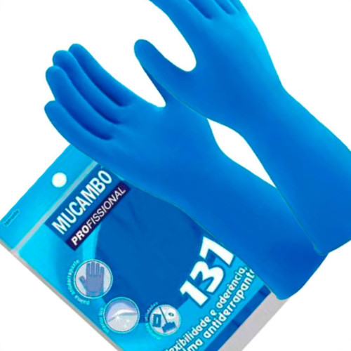 Luva Mucambo Lisa Azul .G Luva Mucambo Lisa Azul .G