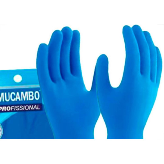 Luva Mucambo Lisa Azul .G Luva Mucambo Lisa Azul .G
