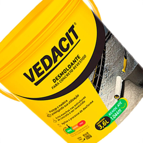 Vedacit Desmoldante P/Concreto 3,6L Vedacit Desmoldante P/Concreto 3,6L