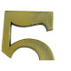 Numero Colonial Pexcel Bronze 5 Numero Colonial Pexcel Bronze 5