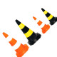 Cone P/Sinaliz.Delta 50Cm Laran/Bco Cone P/Sinaliz.Delta 50Cm Laran/Bco
