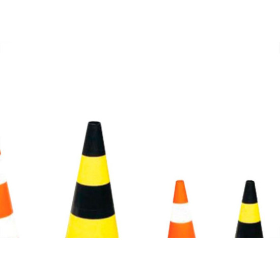 Cone P/Sinaliz.Delta 50Cm Laran/Bco Cone P/Sinaliz.Delta 50Cm Laran/Bco