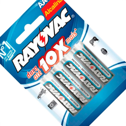 Pilha Rayovac Alcalina Pq C/04 Pilha Rayovac Alcalina Pq C/04