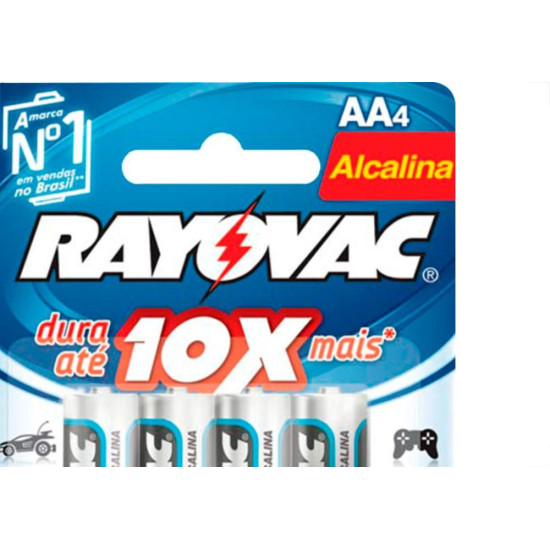 Pilha Rayovac Alcalina Pq C/04 Pilha Rayovac Alcalina Pq C/04