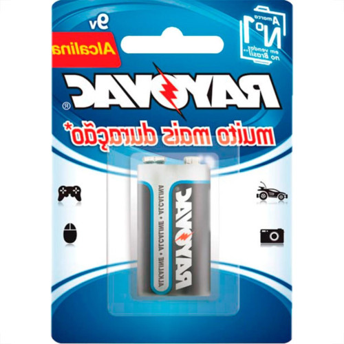 Pilha Rayovac Alcalina Bateria 9V