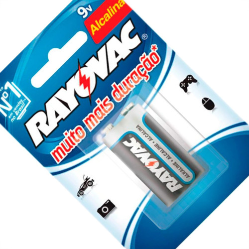 Pilha Rayovac Alcalina Bateria 9V