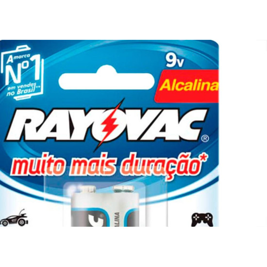 Pilha Rayovac Alcalina Bateria 9V