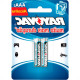 Pilha Rayovac Alc Palito C/02 Pilha Rayovac Alc Palito C/02