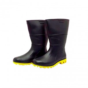 Bota Pvc Preta Solado Amar.Rca 40