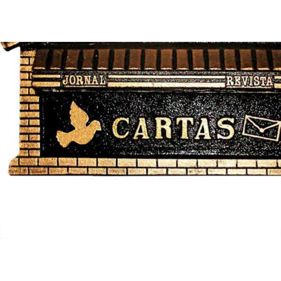 Caixa Carta Alum/Chapa.Pto/Ouro - 8 Caixa Carta Alum/Chapa.Pto/Ouro - 8