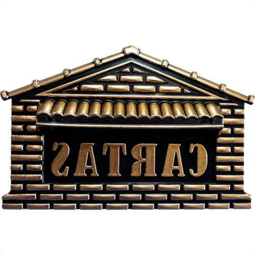 Caixa Carta Pvc Real Pto/Ouro - 04P Caixa Carta Pvc Real Pto/Ouro - 04P