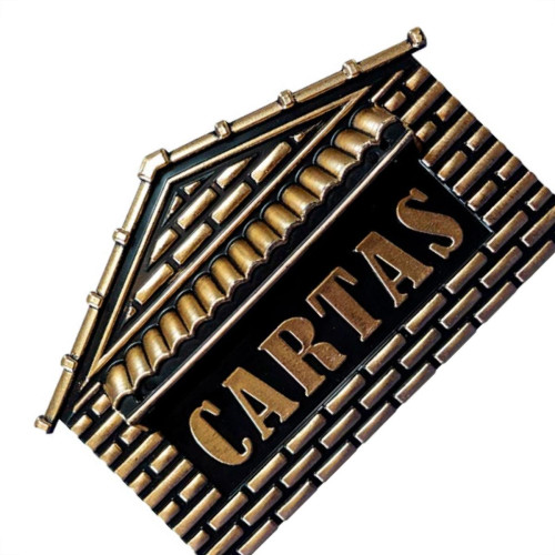 Caixa Carta Pvc Real Pto/Ouro - 04P Caixa Carta Pvc Real Pto/Ouro - 04P