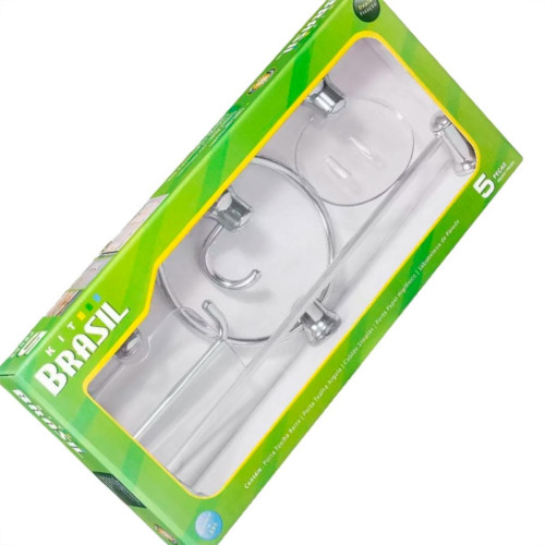 Kit Aces.P/Wc Brasil Cromado 5Pc Kit Aces.P/Wc Brasil Cromado 5Pc