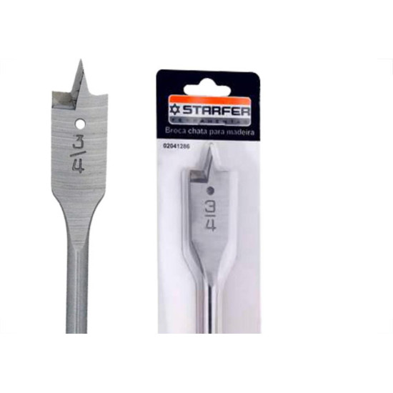 Broca Chata P/ Madeira  G 3/4 Starfer