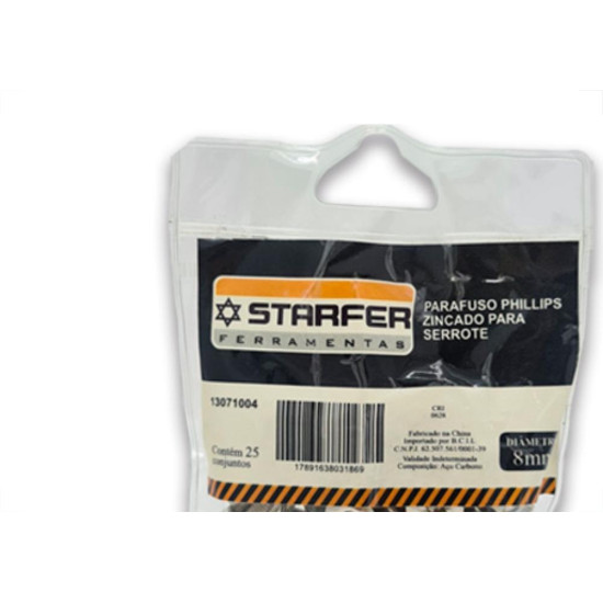 Parafuso P/ Serrote C/25 Starfer Parafuso P/ Serrote C/25 Starfer