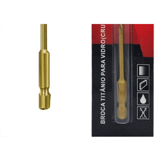 Broca P/Vidro Ctpohr 04Mm Cruz Sext Broca P/Vidro Ctpohr 04Mm Cruz Sext