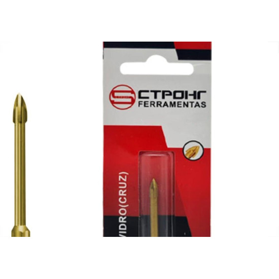 Broca P/Vidro Ctpohr 05Mm Cruz Sext Broca P/Vidro Ctpohr 05Mm Cruz Sext