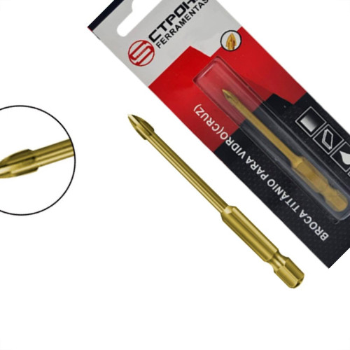 Broca P/Vidro Ctpohr 10Mm Cruz Sext Broca P/Vidro Ctpohr 10Mm Cruz Sext