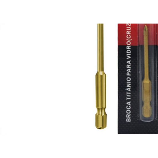 Broca P/Vidro Ctpohr 10Mm Cruz Sext Broca P/Vidro Ctpohr 10Mm Cruz Sext