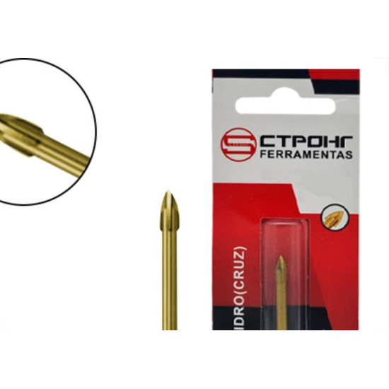 Broca P/Vidro Ctpohr 10Mm Cruz Sext Broca P/Vidro Ctpohr 10Mm Cruz Sext