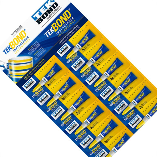 Cola Inst Super Cola Tekbond 2G - Kit C/12 PC