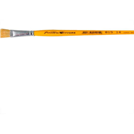 Pincel Tigre Chato  Ref: 815 X 14 - Kit C/12 PC