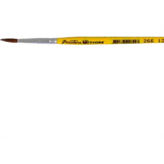 Pincel Tigre Redondo Ref: 266 X 12 - Kit C/12 PC Pincel Tigre Redondo Ref: 266 X 12 - Kit C/12 PC