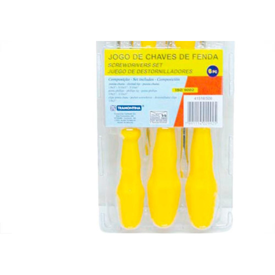Jg Chave Fenda Tramont.C/6Pc 41516 Jg Chave Fenda Tramont.C/6Pc 41516