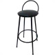 Banqueta C/Encosto 70Cm Preto Banqueta C/Encosto 70Cm Preto