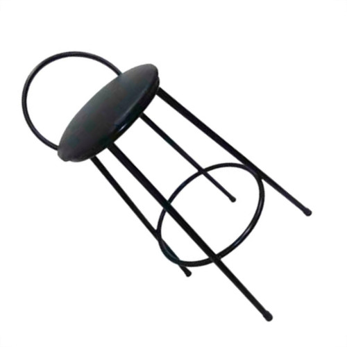 Banqueta C/Encosto 70Cm Preto Banqueta C/Encosto 70Cm Preto