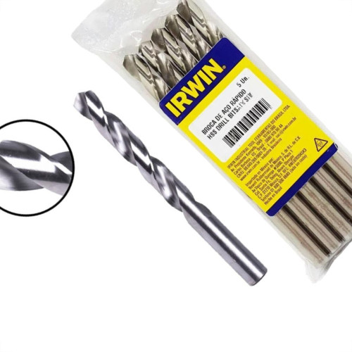 Broca Aco Rapido Irwin 8,5Mm - Kit C/5 PC Broca Aco Rapido Irwin 8,5Mm - Kit C/5 PC