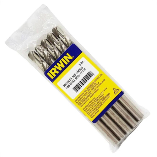 Broca Aco Rapido Irwin 12,5Mm - Kit C/5 PC