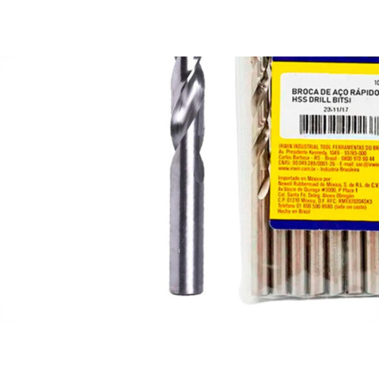 Broca Aco Rapido Irwin M 15/64 - Kit C/10 PC